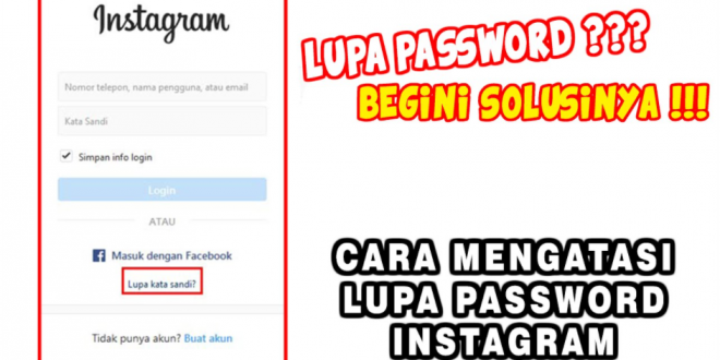 Lupa Kata Sandi Instagram