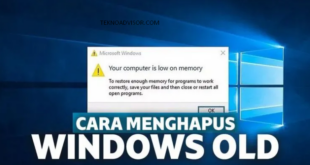 Cara Menghapus Windows Old