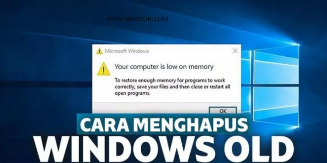 Cara Menghapus Windows Old