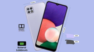 Desain Galaxy A22 5G