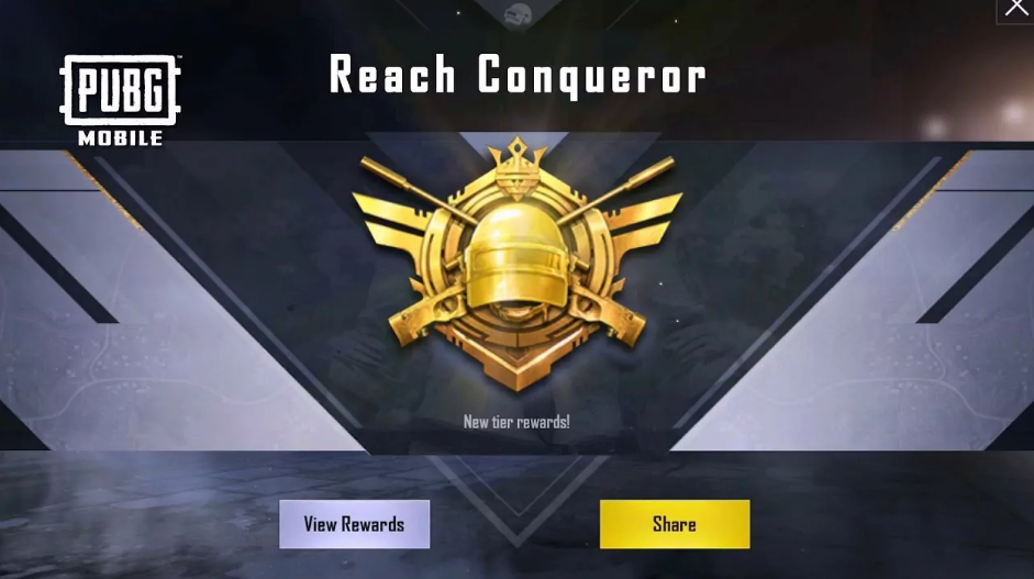 Rank Conqueror di PUBG Mobile