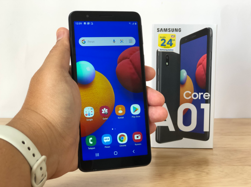 Ukuran Samsung Galaxy A01 Core