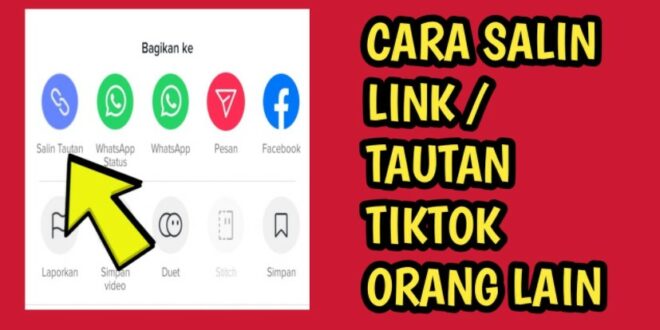 Cara Salin Tautan di Tiktok