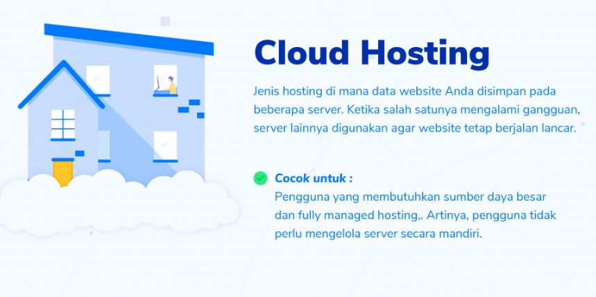 Ilustrasi / Contoh Cloud Hosting Server