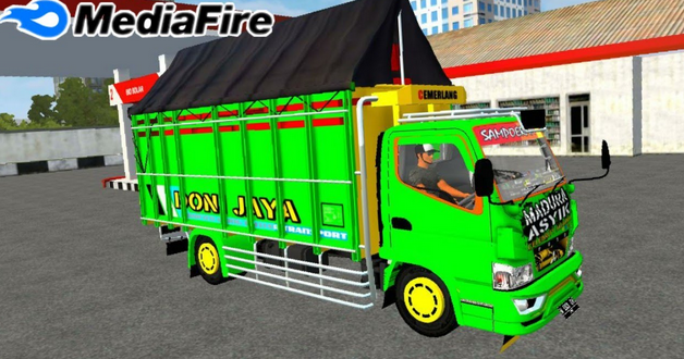 Download Mod Bussid Truck Madura Asyik Hijau Terbaru